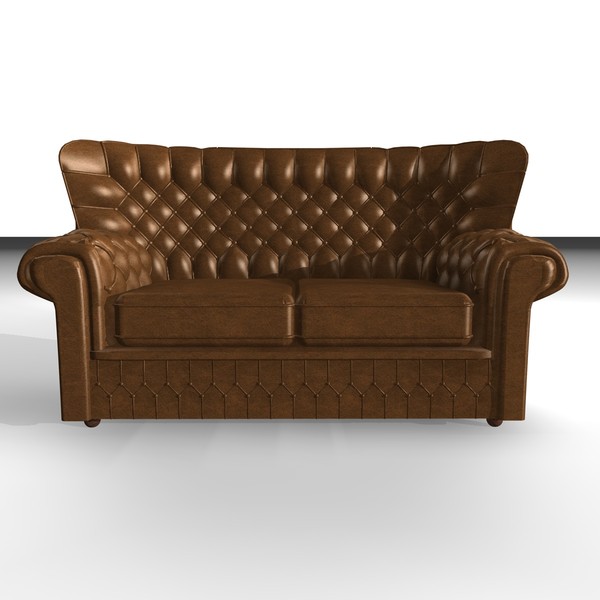3d model devon 2 seater leather chair - DEVON 2 SEATER LEATHER CHAIR by Carrara1